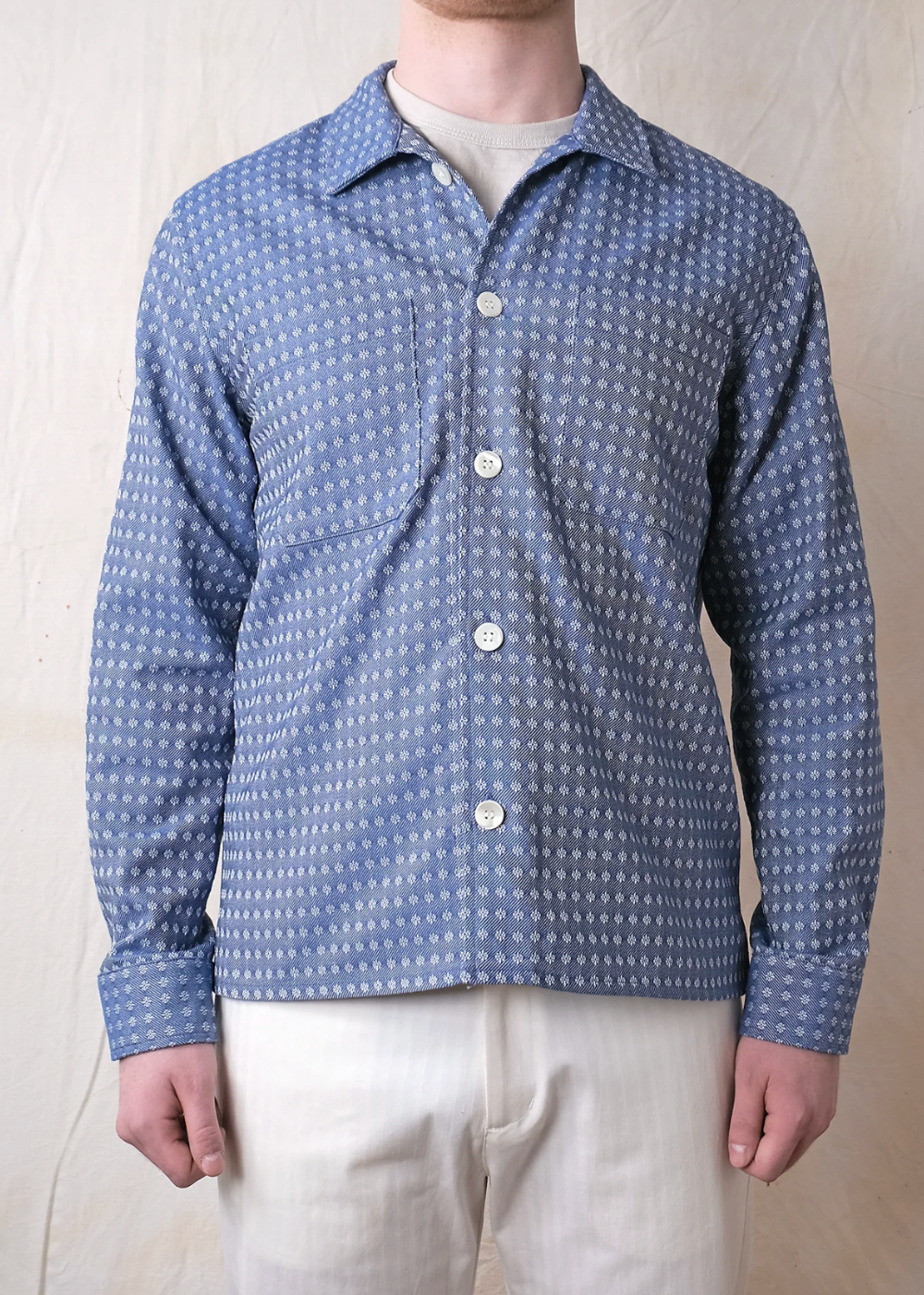 Blue Jay Jacquard Denim Club Shirt