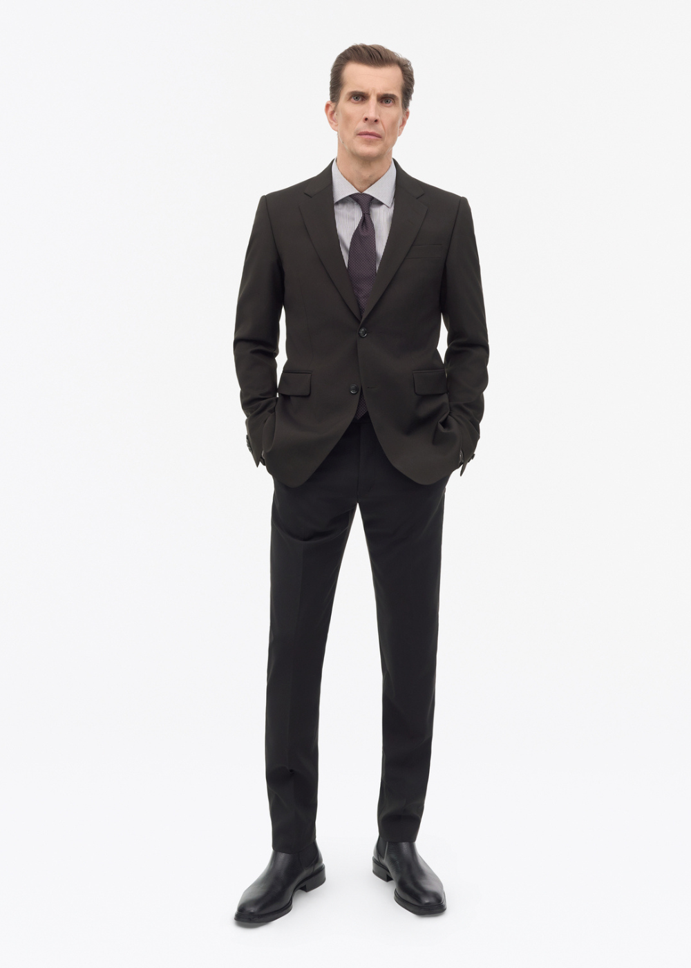 Justin Wool Plain Weave Blazer
