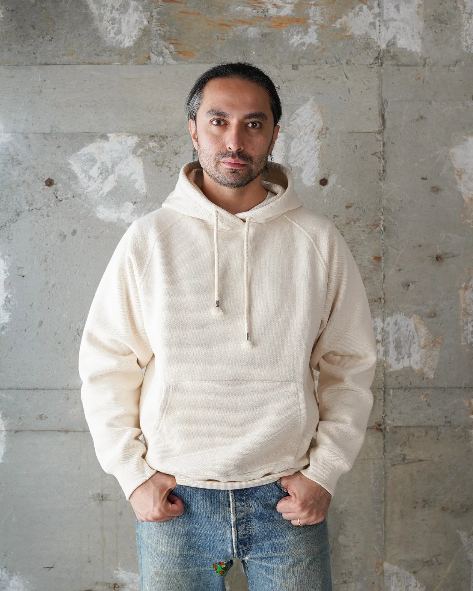 701gsm Double Heavyweight French Terry Pullover Hoodie - Wonder Looper - Danali - PH11460101-ECR-S