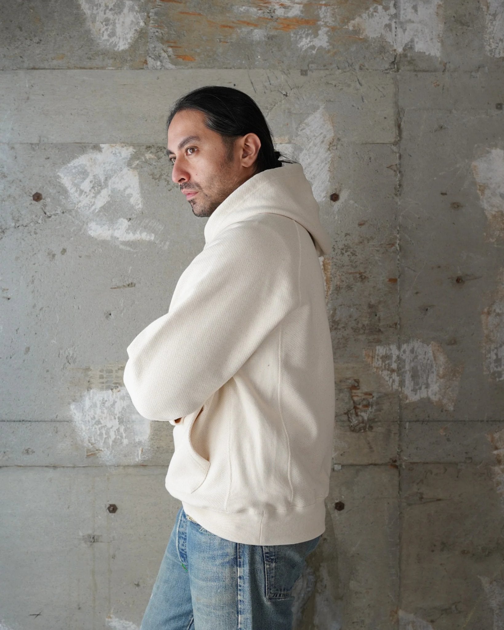 701gsm Double Heavyweight French Terry Pullover Hoodie - Wonder Looper - Danali - PH11460101-ECR-S