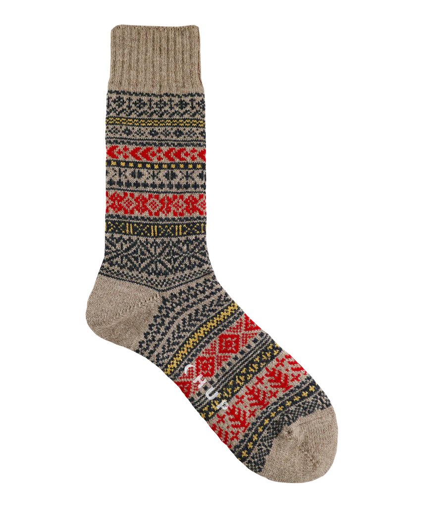 Quiet Forest Socks - Chup - Danali - QuietForest-Beige-S