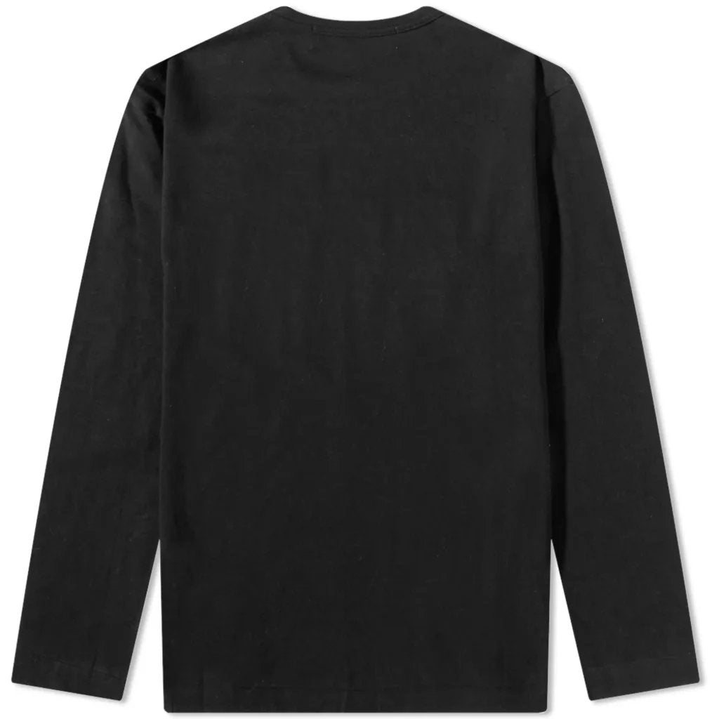 Black Heart Patch Long Sleeve T-Shirt - Comme Des Garçons Play - Danali - P1T120-Black-M