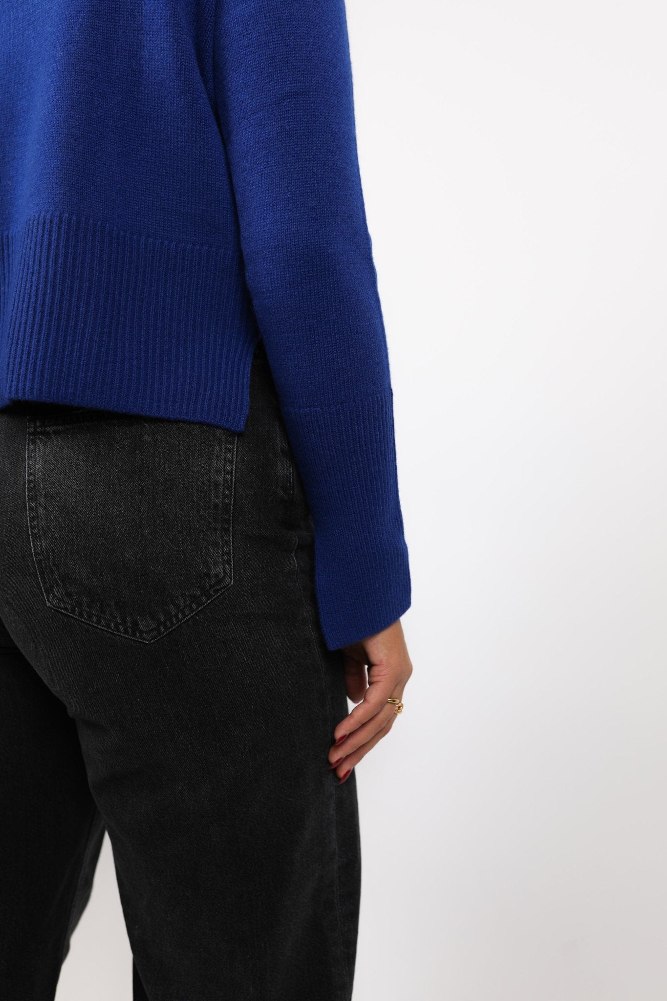 Boxy Crew w/ Slits - Autumn Cashmere - Danali - R13534-Sodalite-XS