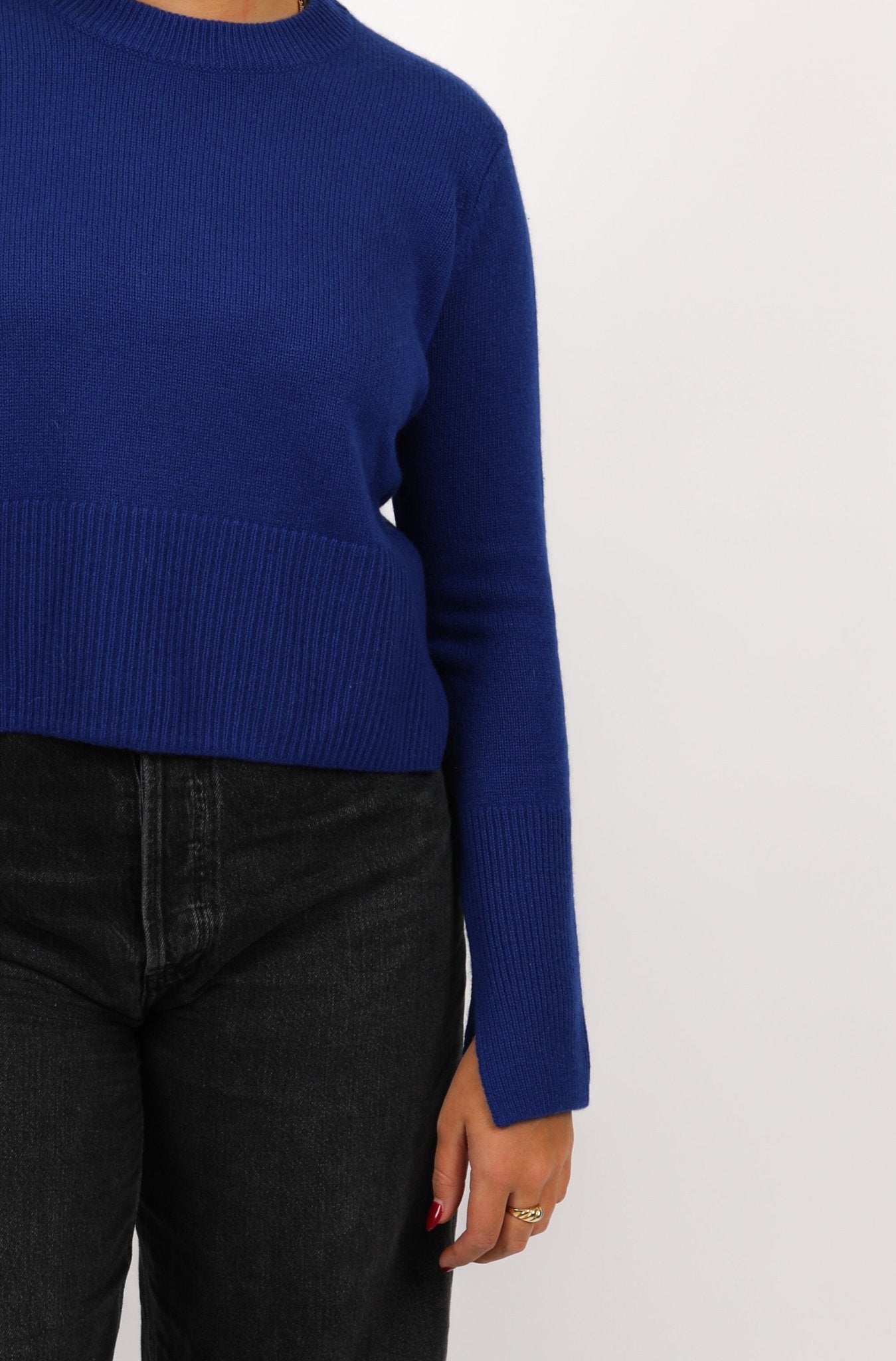 Boxy Crew w/ Slits - Autumn Cashmere - Danali - R13534-Sodalite-XS
