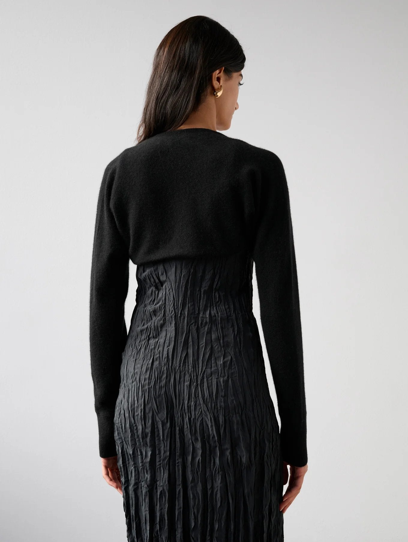 Cashmere Shrug - White + Warren - Danali - 19870-BLK-S