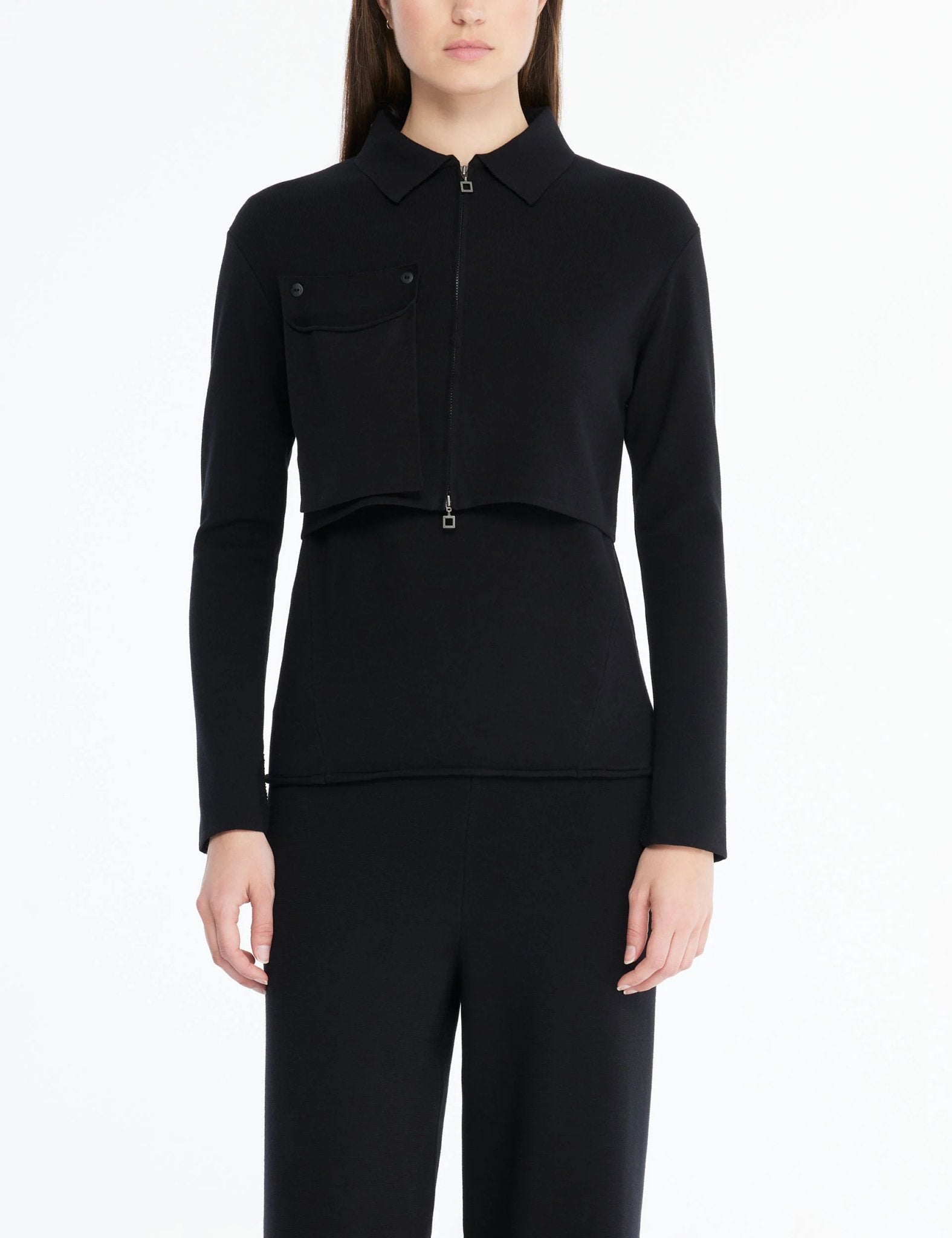 Cropped Pocket Cardigan - Sarah Pacini - Danali - 232.11.039.02
