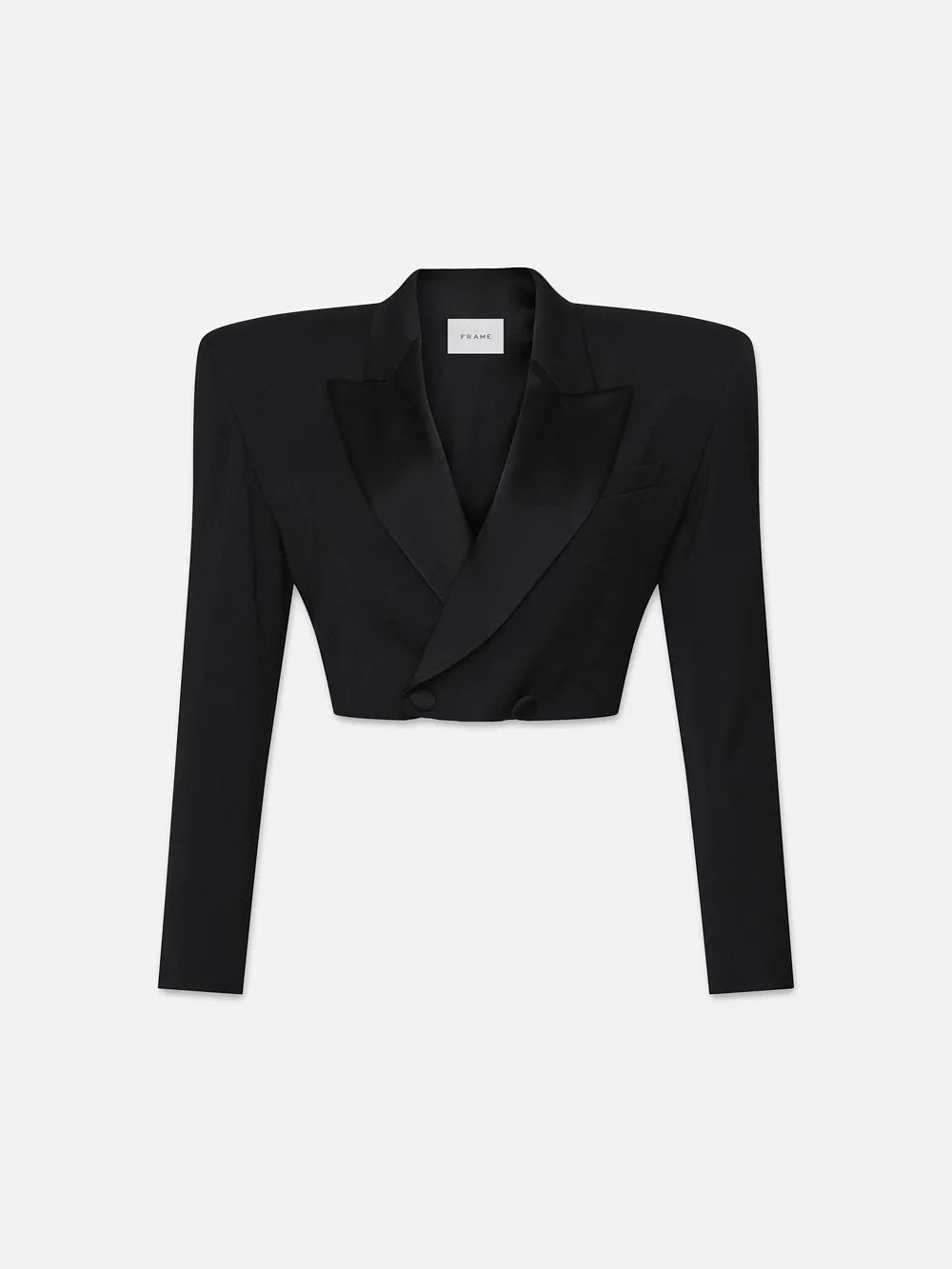 Cropped Tuxedo Blazer - Frame - Danali - WW23WBZ007-BLK-4