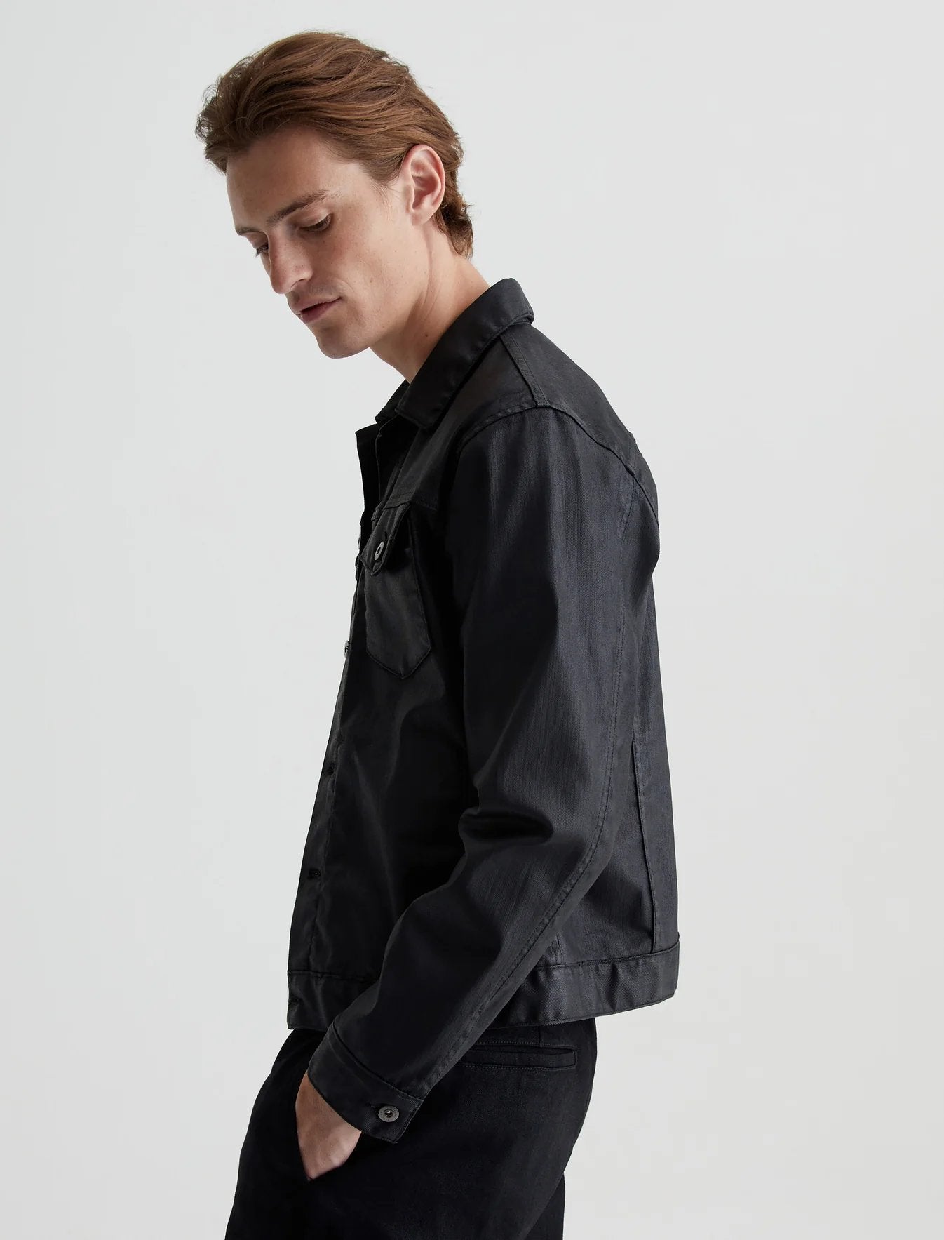 Dart Wax Coated Denim Jacket - AG Jeans - Danali - 4640DSDB-LTIRAZ-M