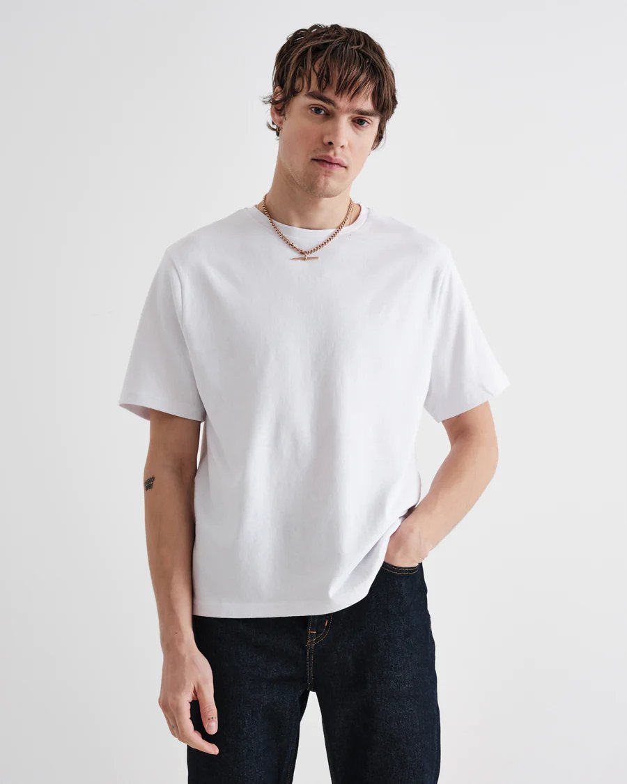 Dean Cotton Jersey SS Tee - Wax London - Danali - W100-TEE-DEA-ABX-WHI-M
