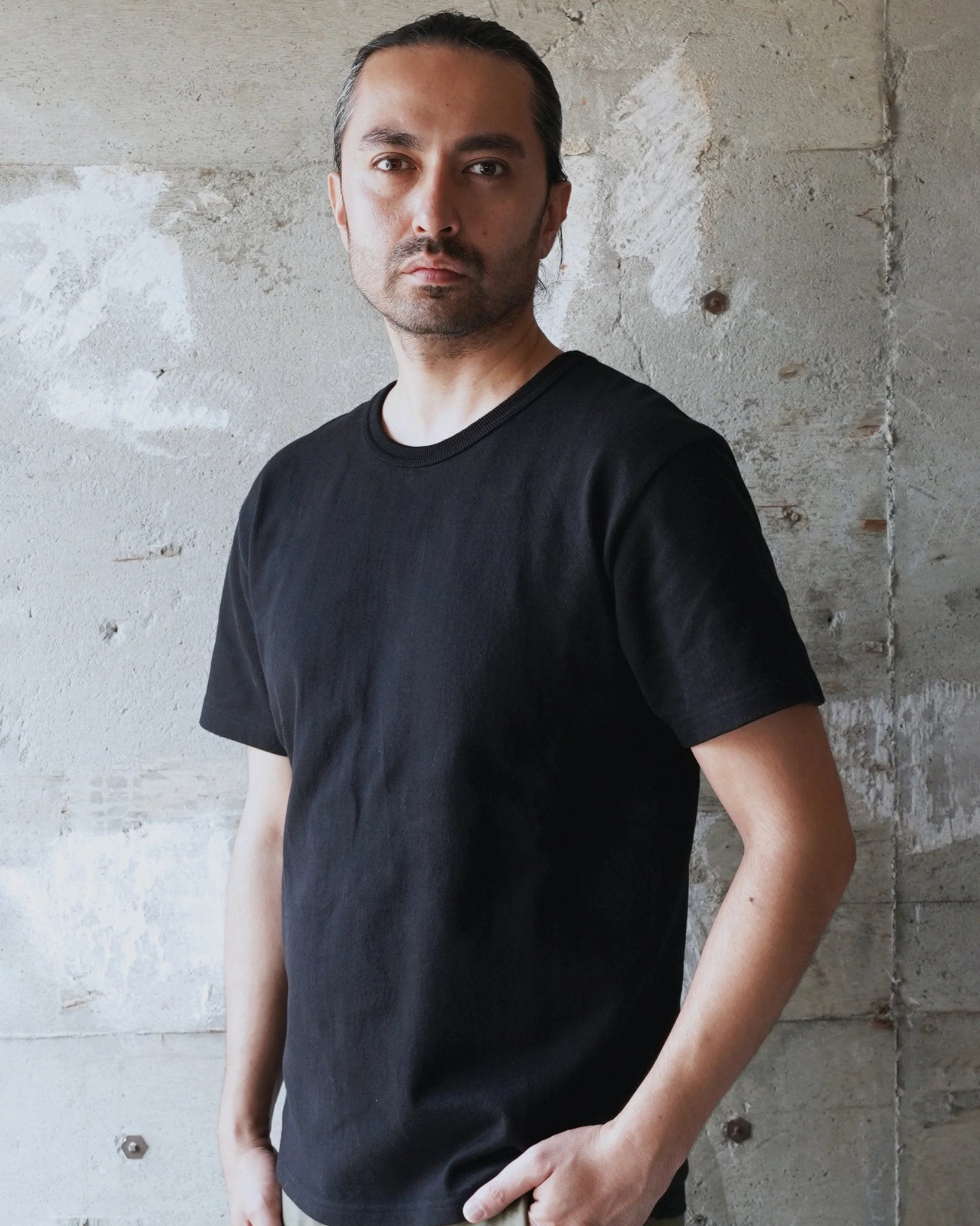 Double Heavyweight Crewneck T-Shirt - Wonder Looper - Danali - CT13732001-BLK-S