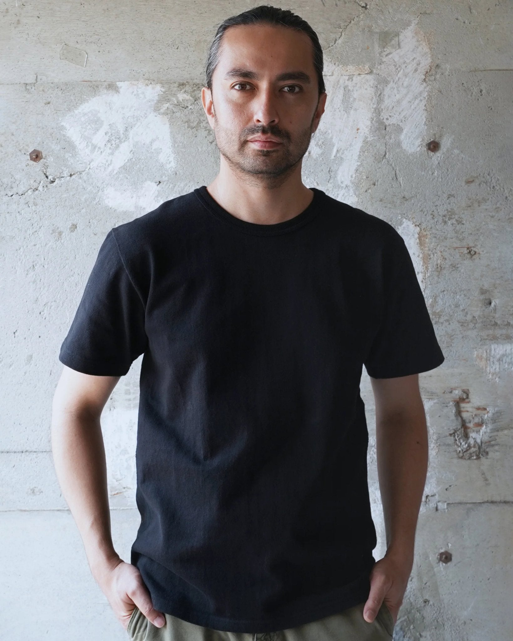 Double Heavyweight Crewneck T-Shirt - Wonder Looper - Danali - CT13732001-BLK-S