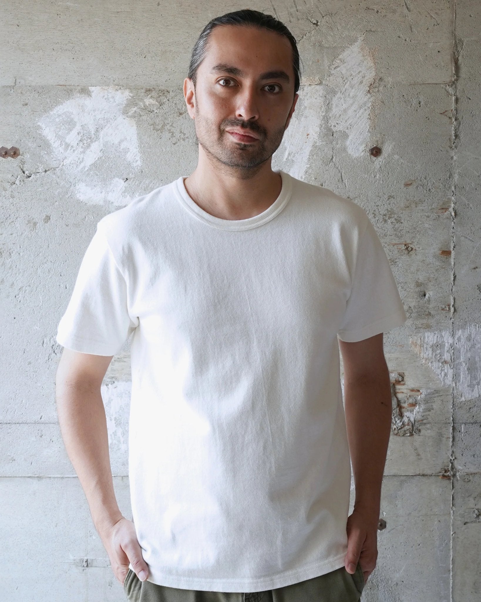 Double Heavyweight Crewneck T-Shirt - Wonder Looper - Danali - CT13732100-WHT-S