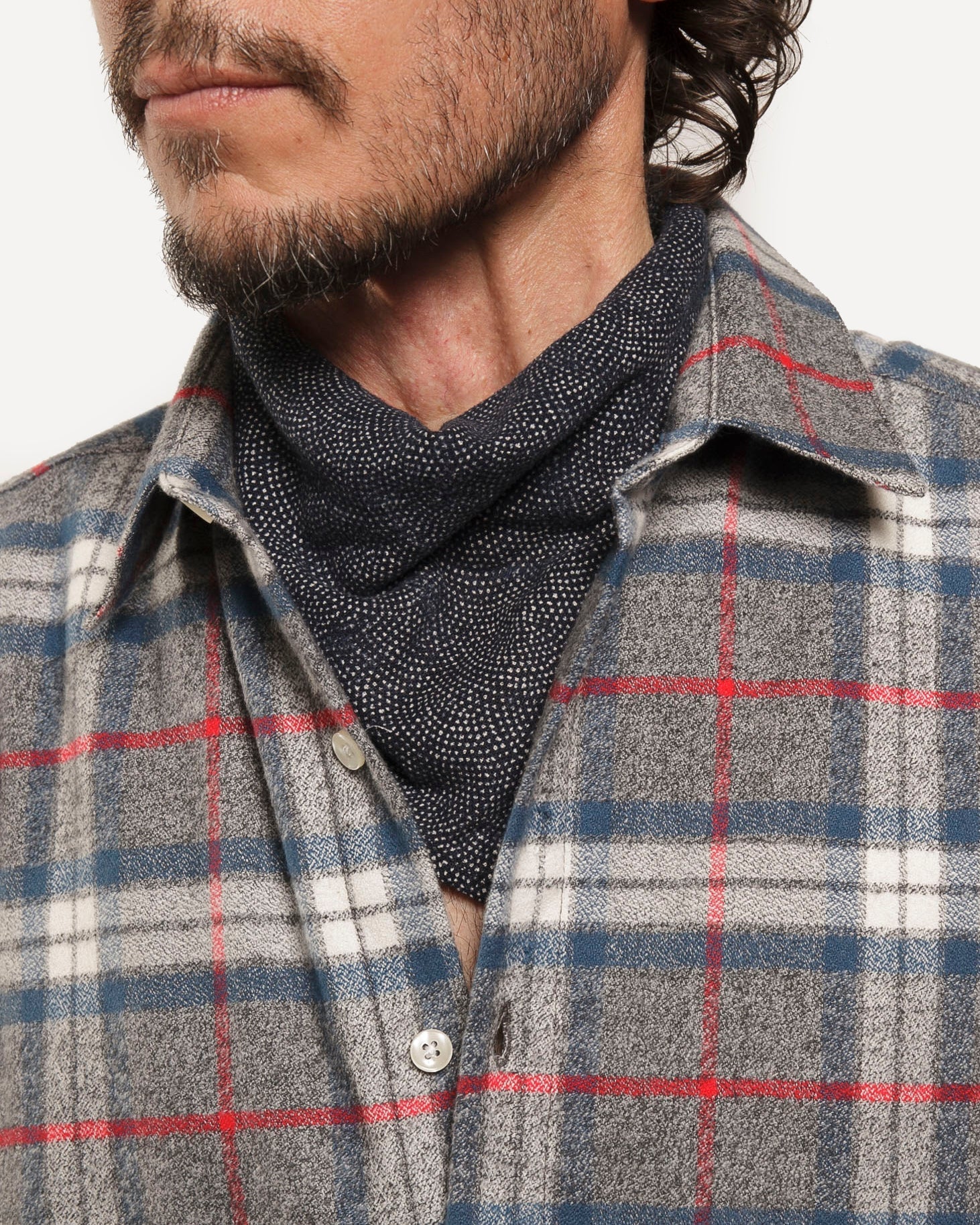 Dylan Long Sleeve Shirt - 18 Waits - Danali - Dylan-MammothFlannelFog-S