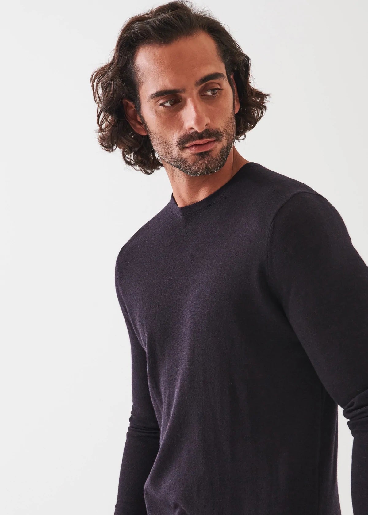 Extra-Fine Merino Crewneck Sweater - Patrick Assaraf - Danali - P114C05-926-M