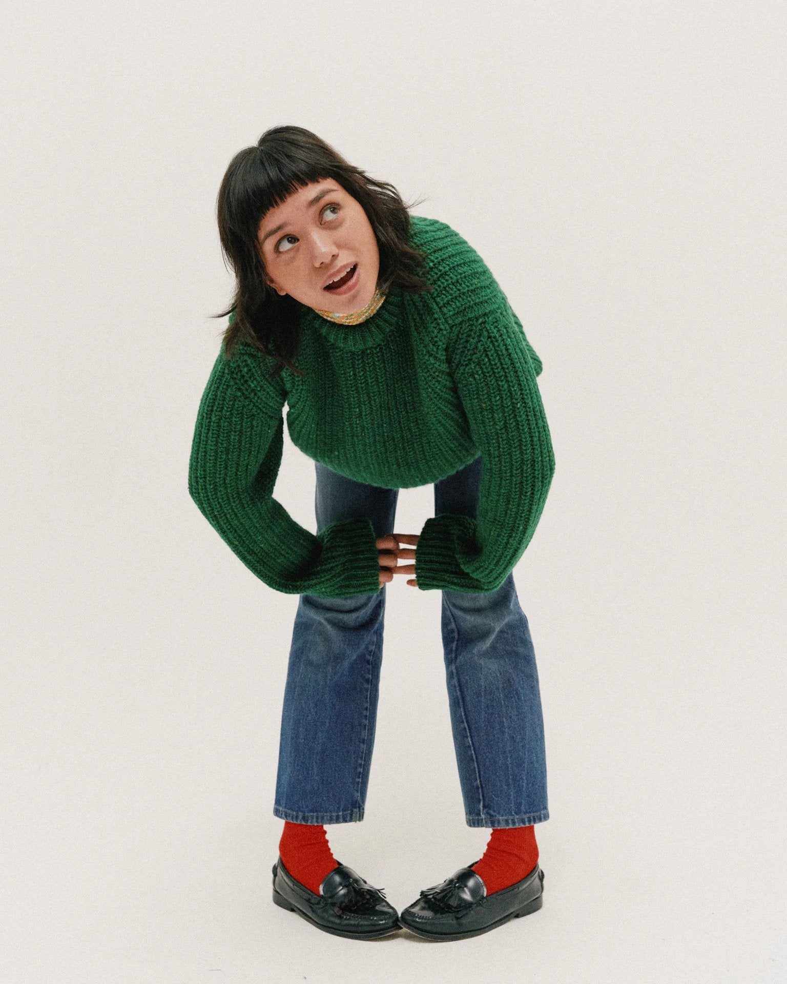 Fund-A-Mental Mystery Sweater - Howlin' - Danali - FUNDAMENTALMYSTERY-GREENDREAM-XS