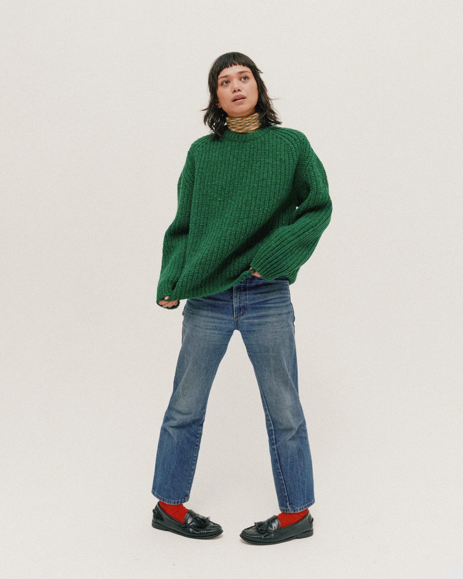 Fund-A-Mental Mystery Sweater - Howlin' - Danali - FUNDAMENTALMYSTERY-GREENDREAM-XS