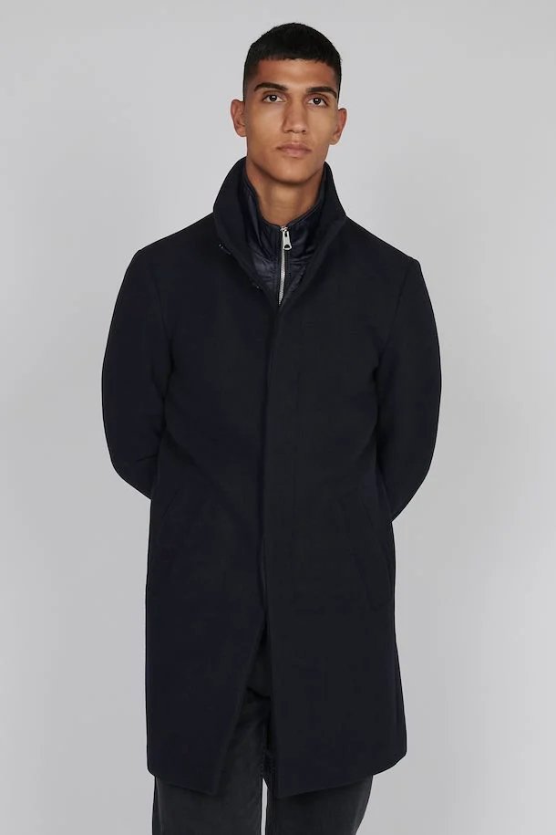 Harvey Classic Wool Coat - Matinique - Danali - 30203845-011-S