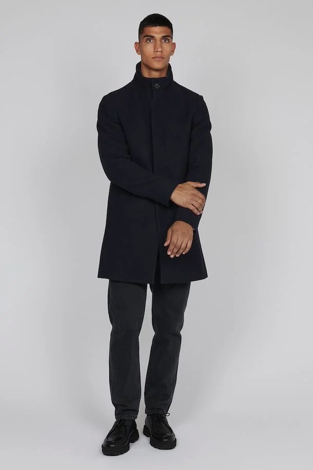 Harvey Classic Wool Coat - Matinique - Danali - 30203845-011-S
