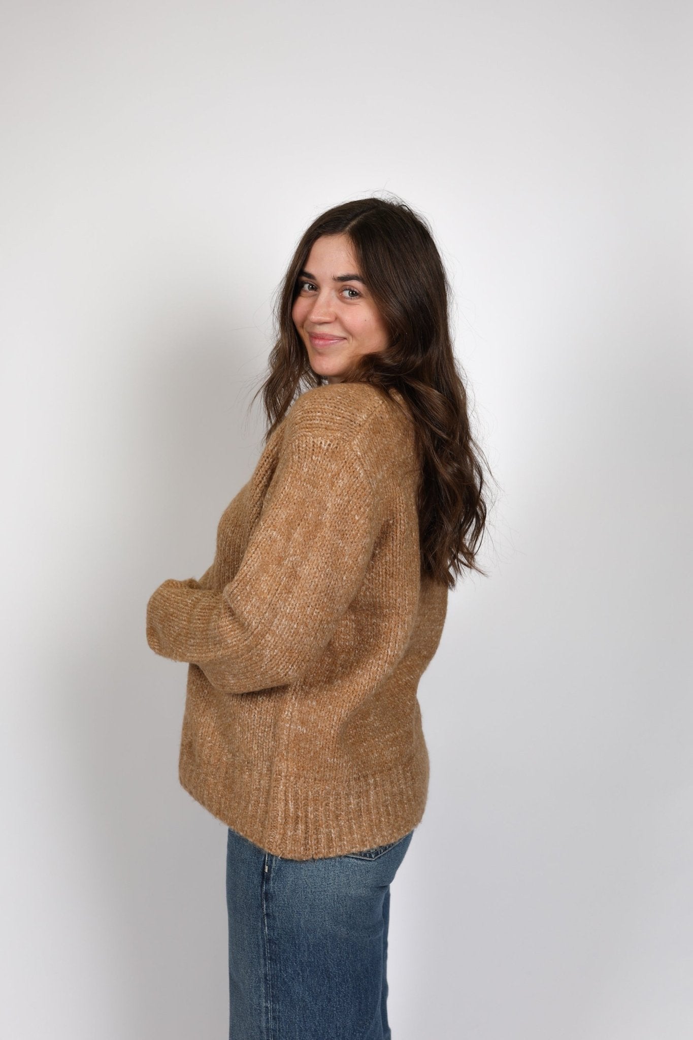 Helena V-Neck Sweater - Line - Danali - 2700VNF23-2009-XS