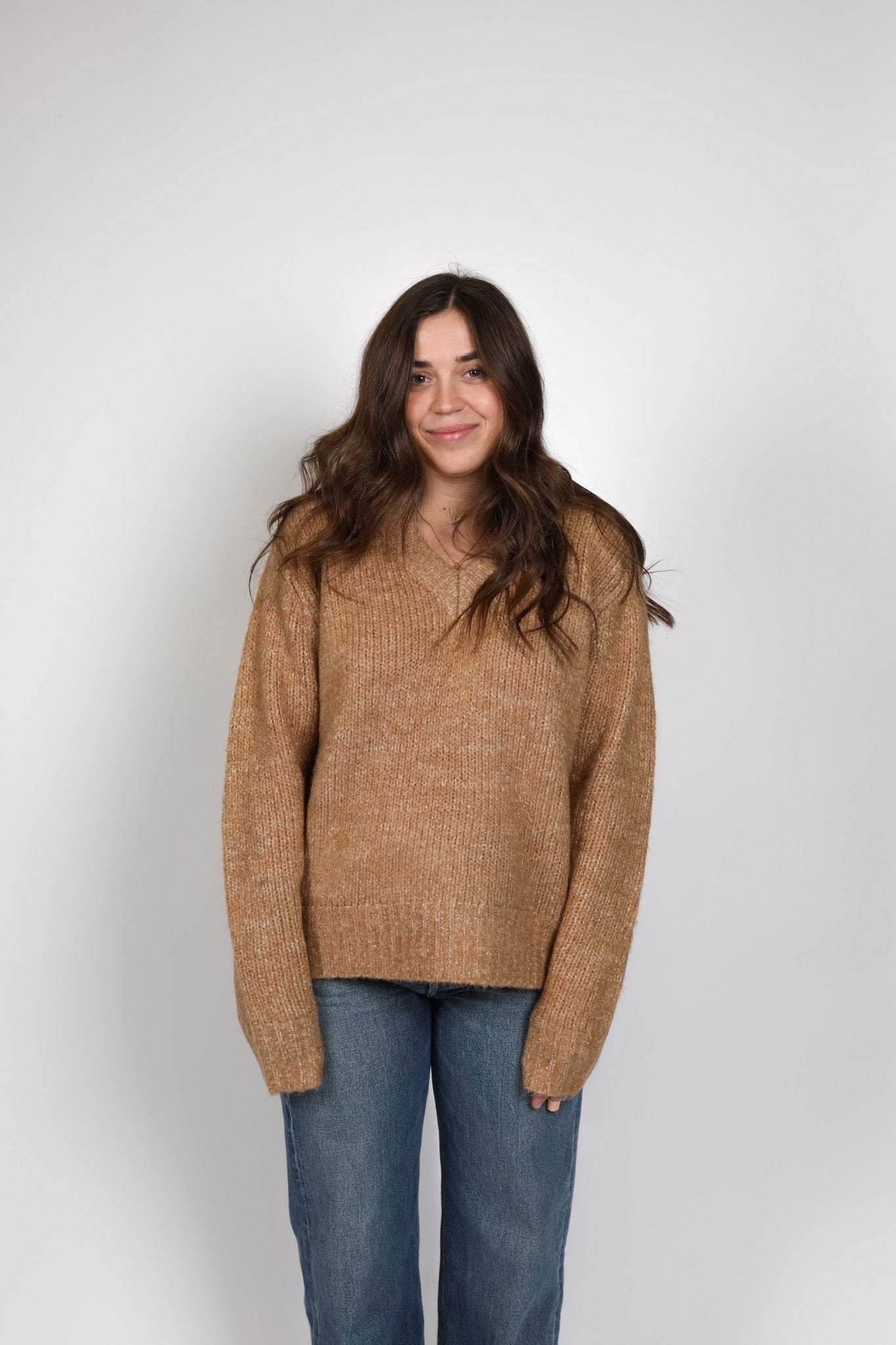 Helena V-Neck Sweater - Line - Danali - 2700VNF23-2009-XS