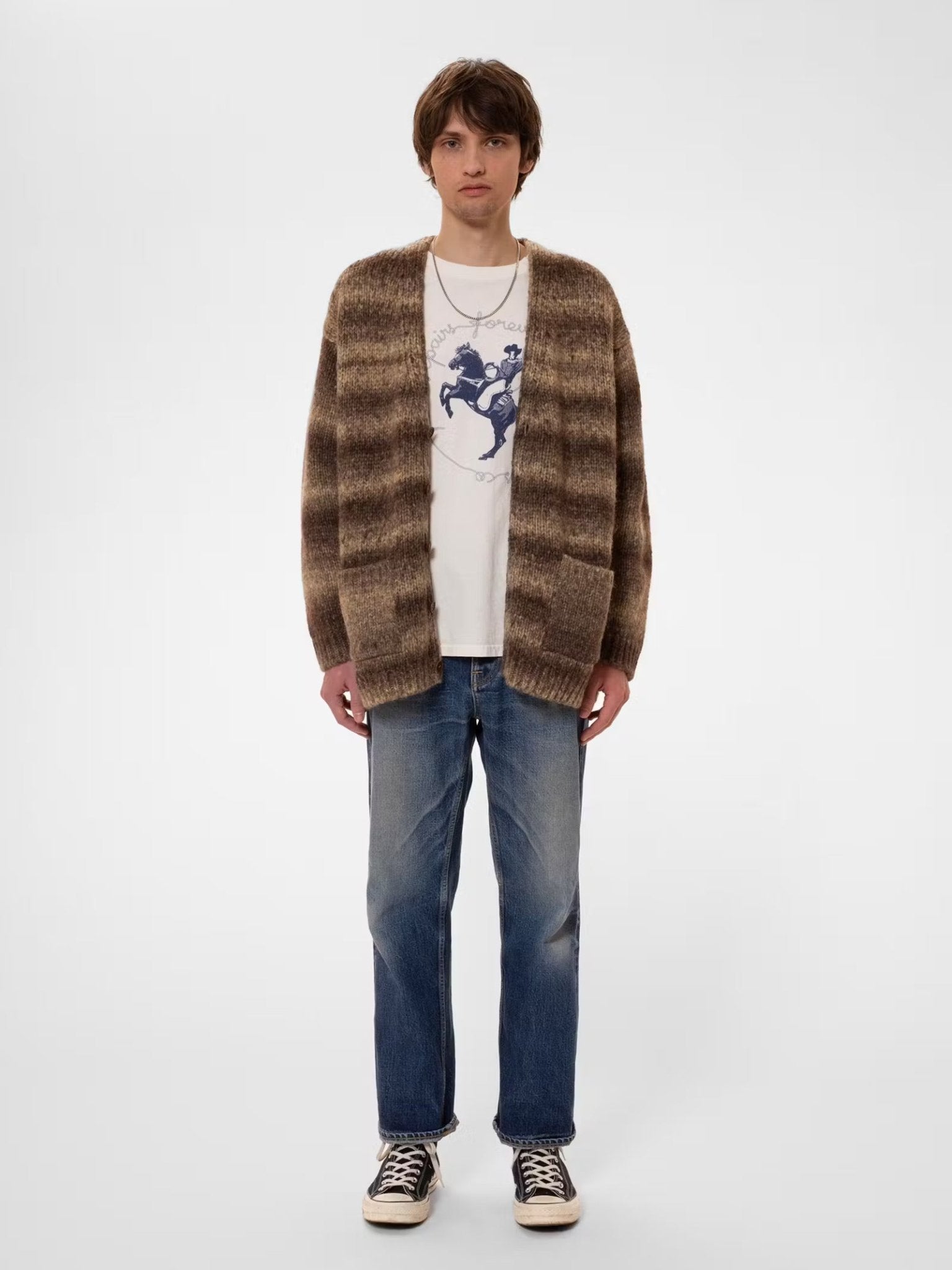 Kent Fuzzy Cardigan - Nudie Jeans - Danali - 150567-Multi-M