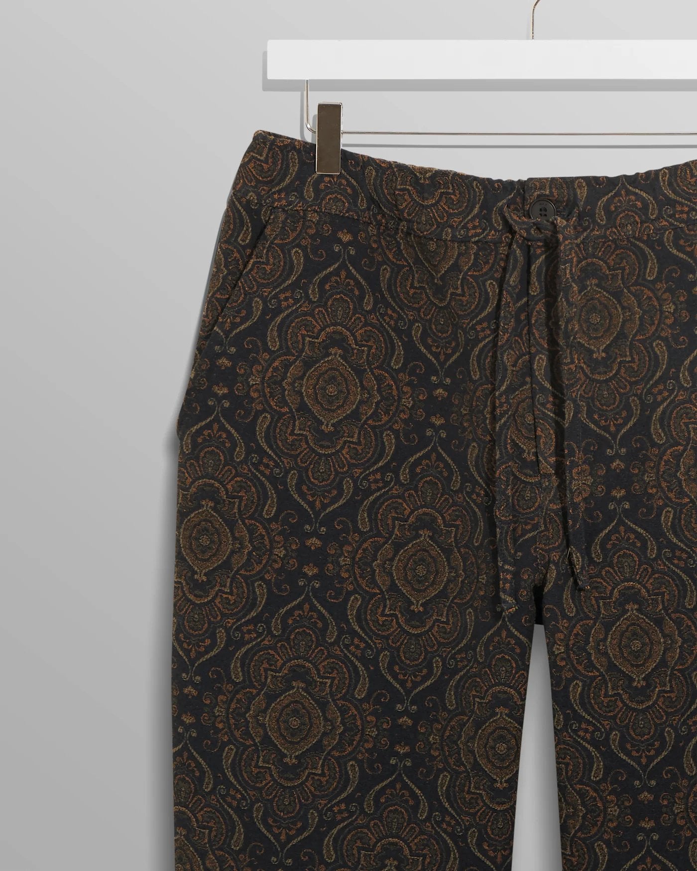 Kurt Trouser Antique Jacquard - Wax London - Danali - AW23-TRO-KUR-BAG-NVG-32