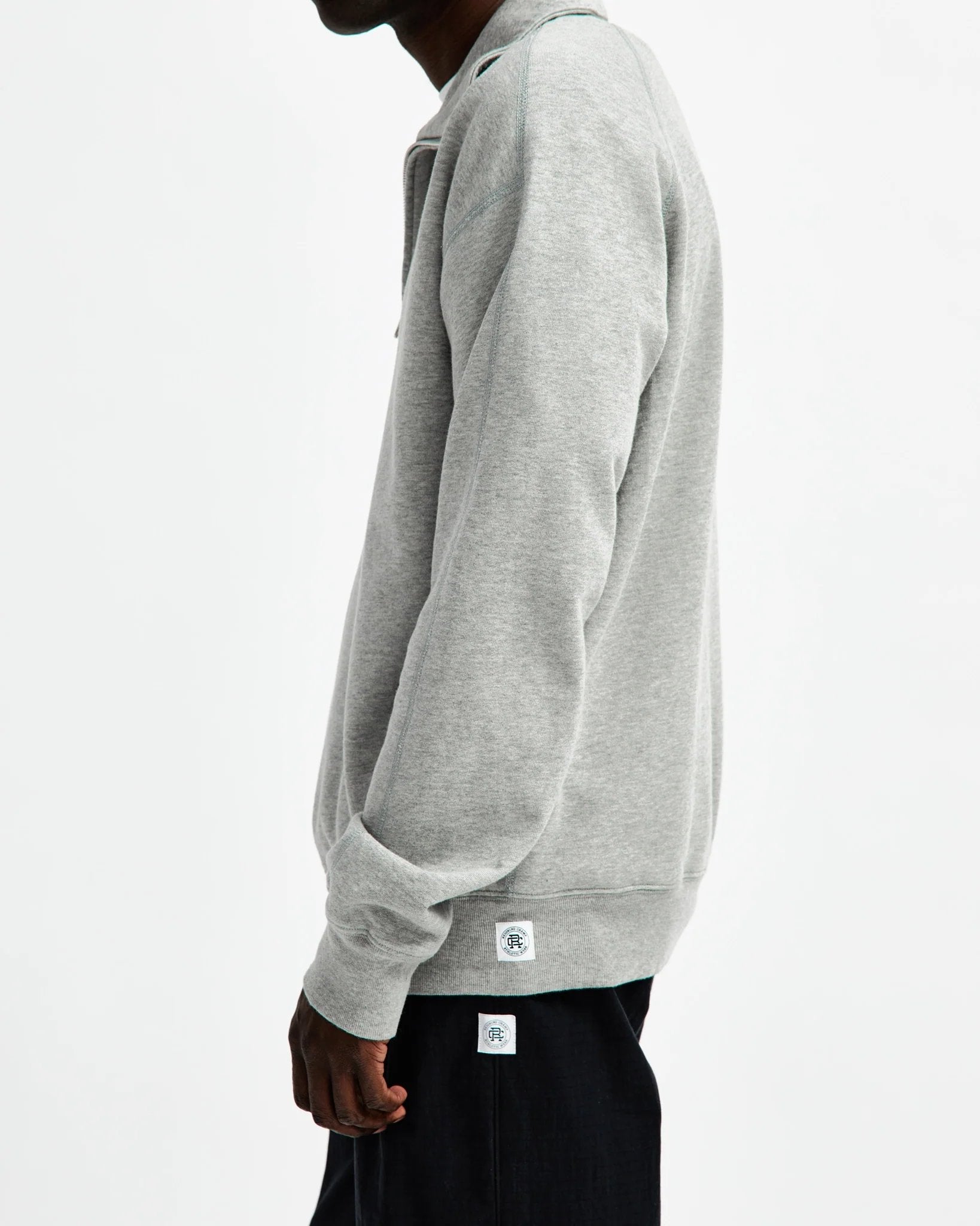 Lightweight Terry Relaxed Quarter Zip - Reigning Champ - Danali - RC-3837-Grey-M