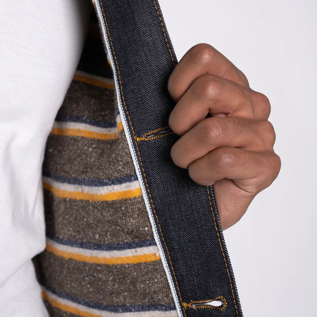Lined Selvedge Denim Jacket - Naked & Famous Denim - Danali - 164027726-M