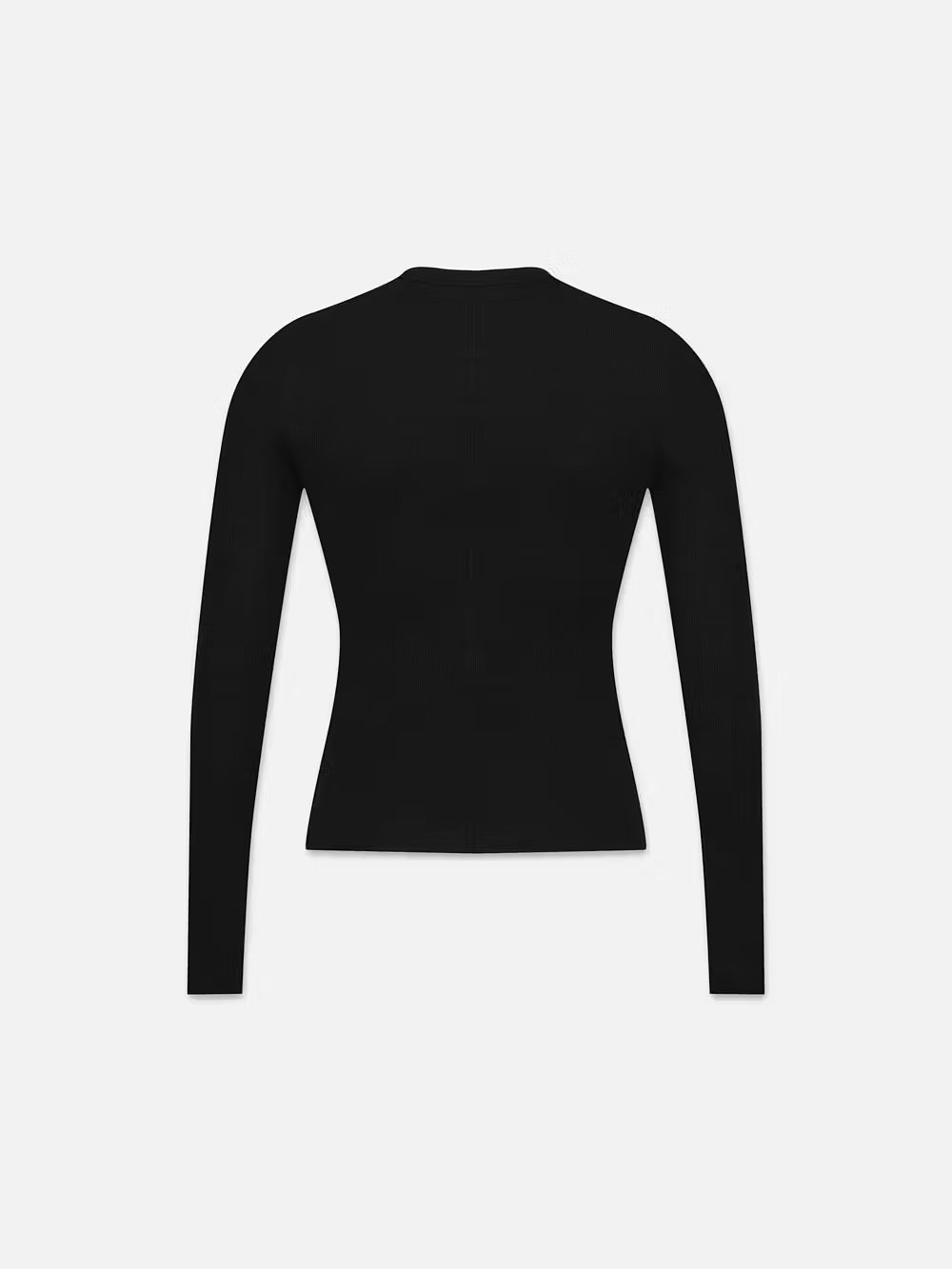 Long Sleeve Rib Crew - Frame - Danali - WW23JKT006-BLK-XS