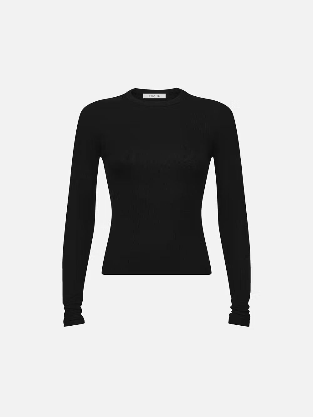 Long Sleeve Rib Crew - Frame - Danali - WW23JKT006-BLK-XS