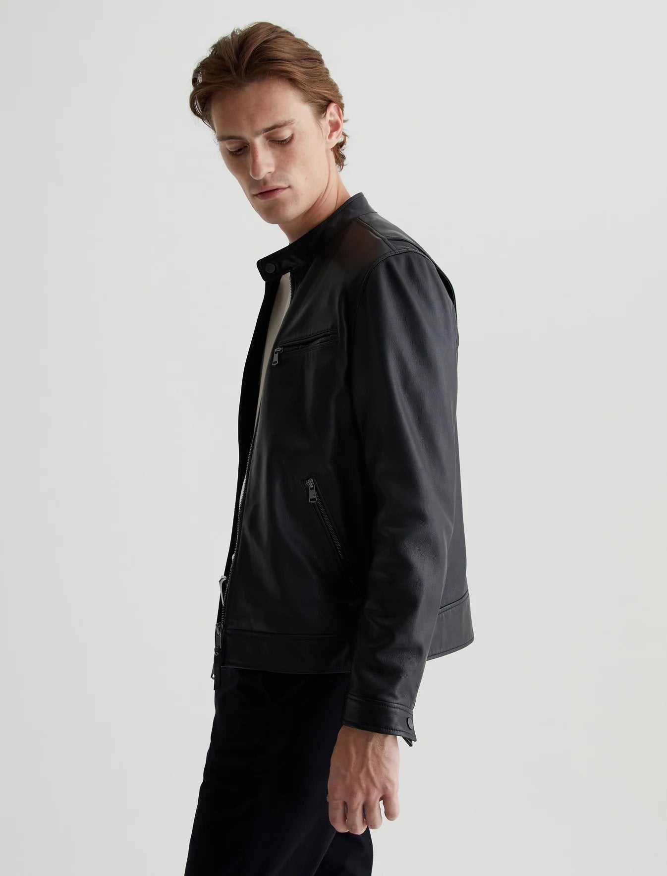 Marcel Leather Jacket - AG Jeans - Danali - 4671RLL-TBC-M
