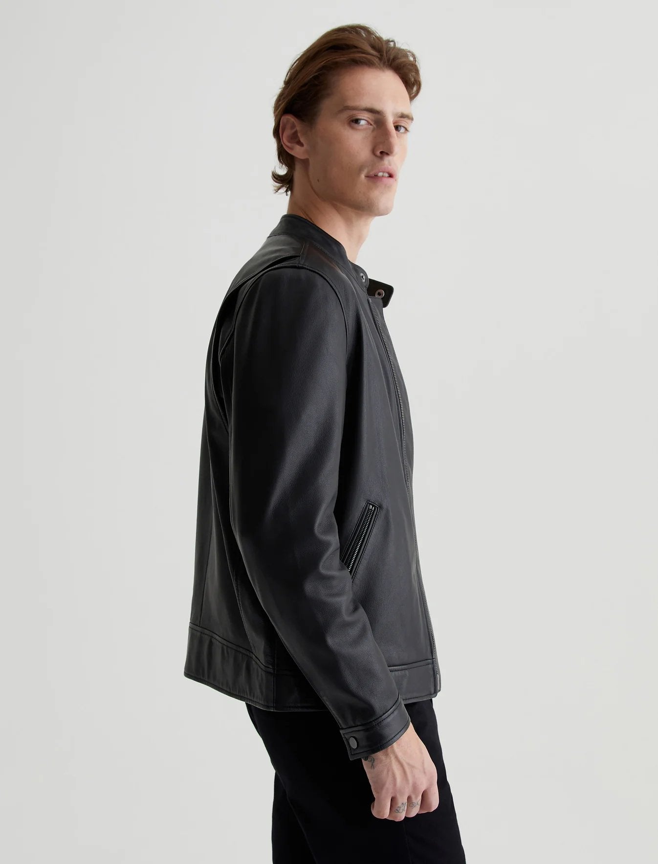 Marcel Leather Jacket - AG Jeans - Danali - 4671RLL-TBC-M