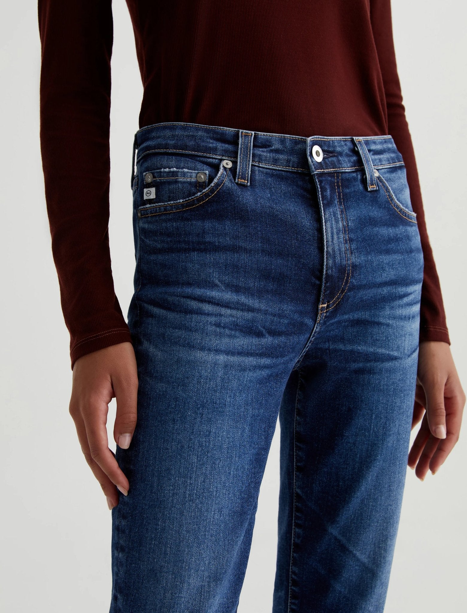 Mari High Rise Slim Straight Jeans - AG Jeans - Danali - EMP1875-08YECO-24