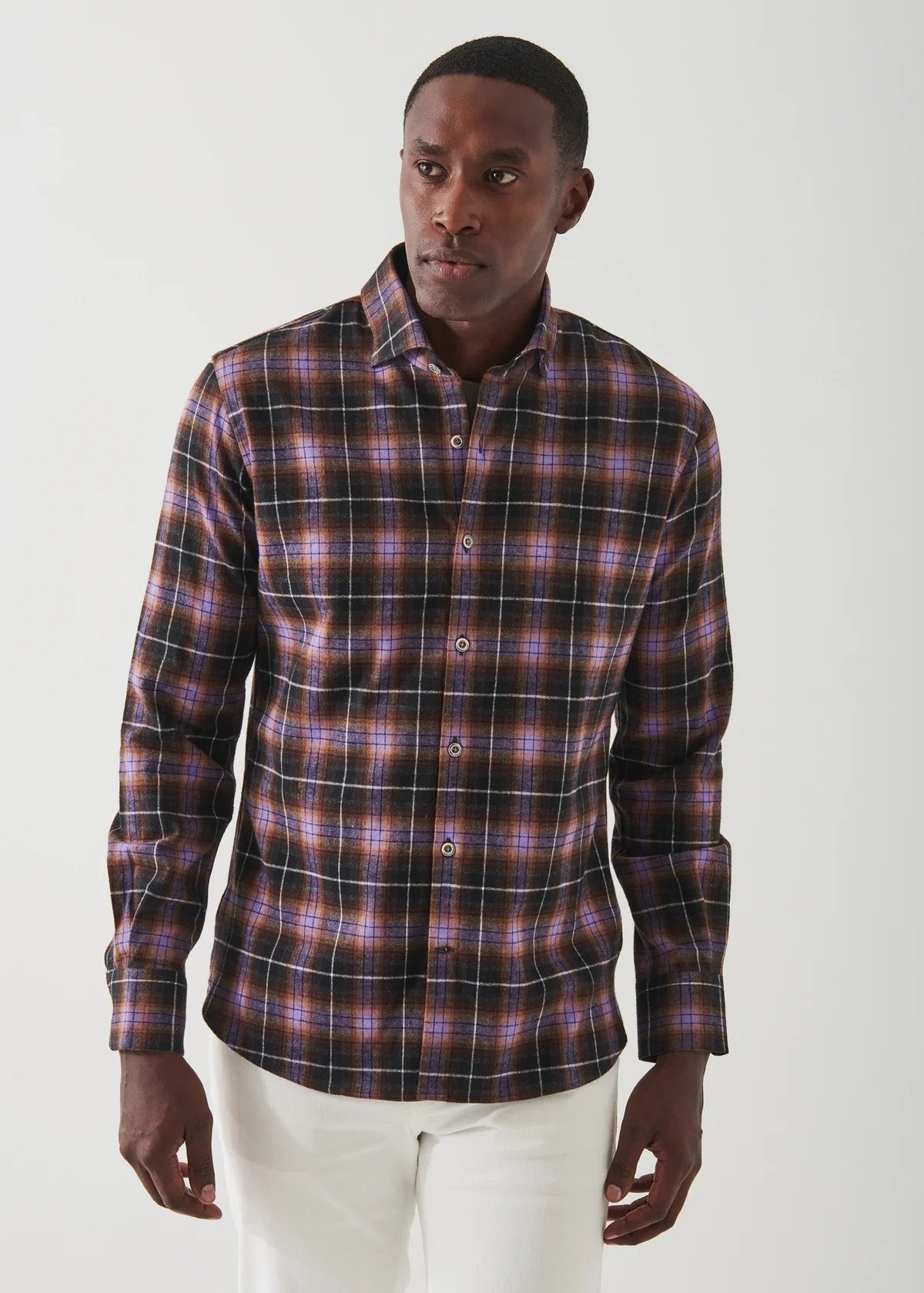 Melange Check Shirt - Patrick Assaraf - Danali - P4212W79W-033-M
