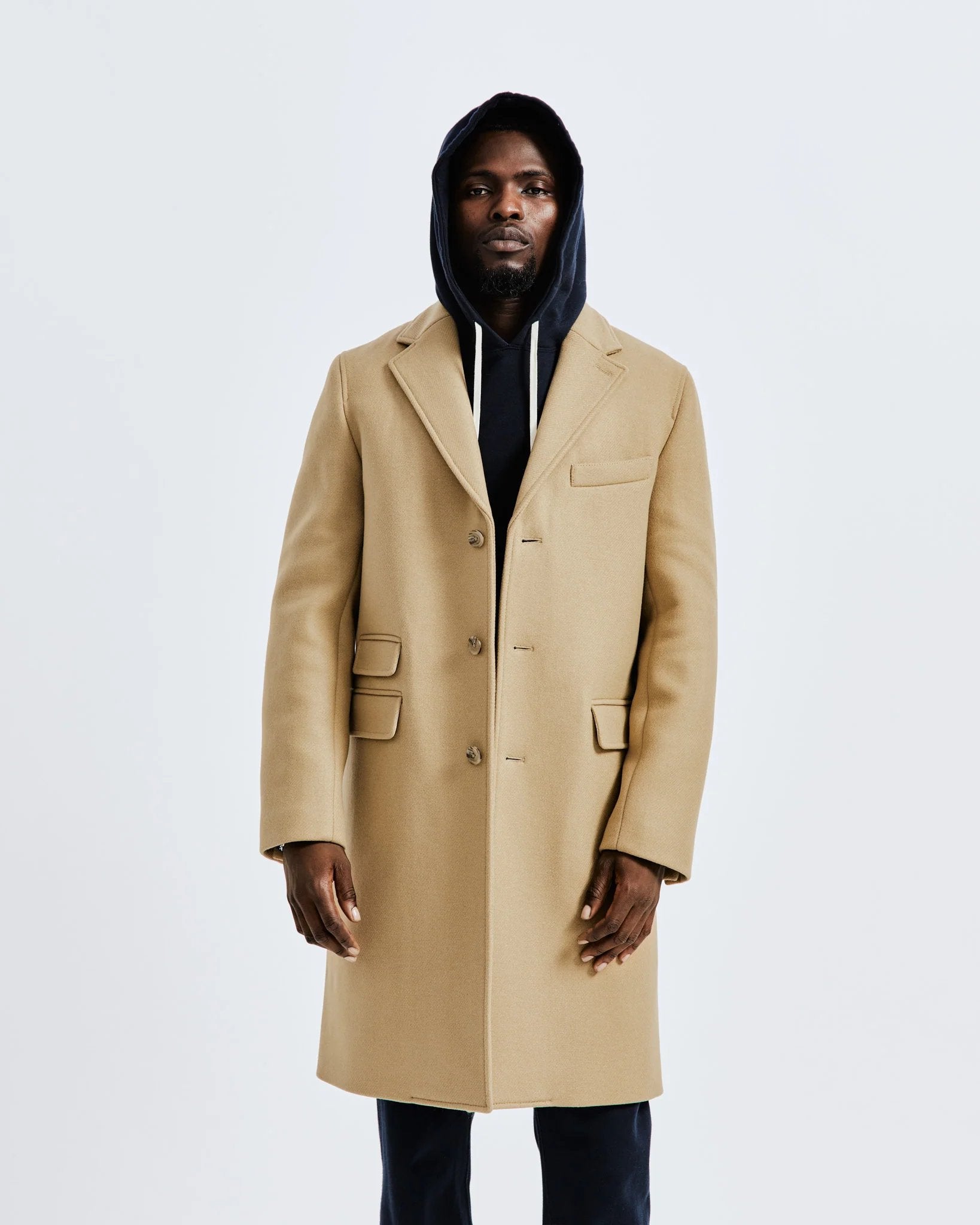 Melton Wool Away Coat - Reigning Champ - Danali - RC-4249-Tan-S