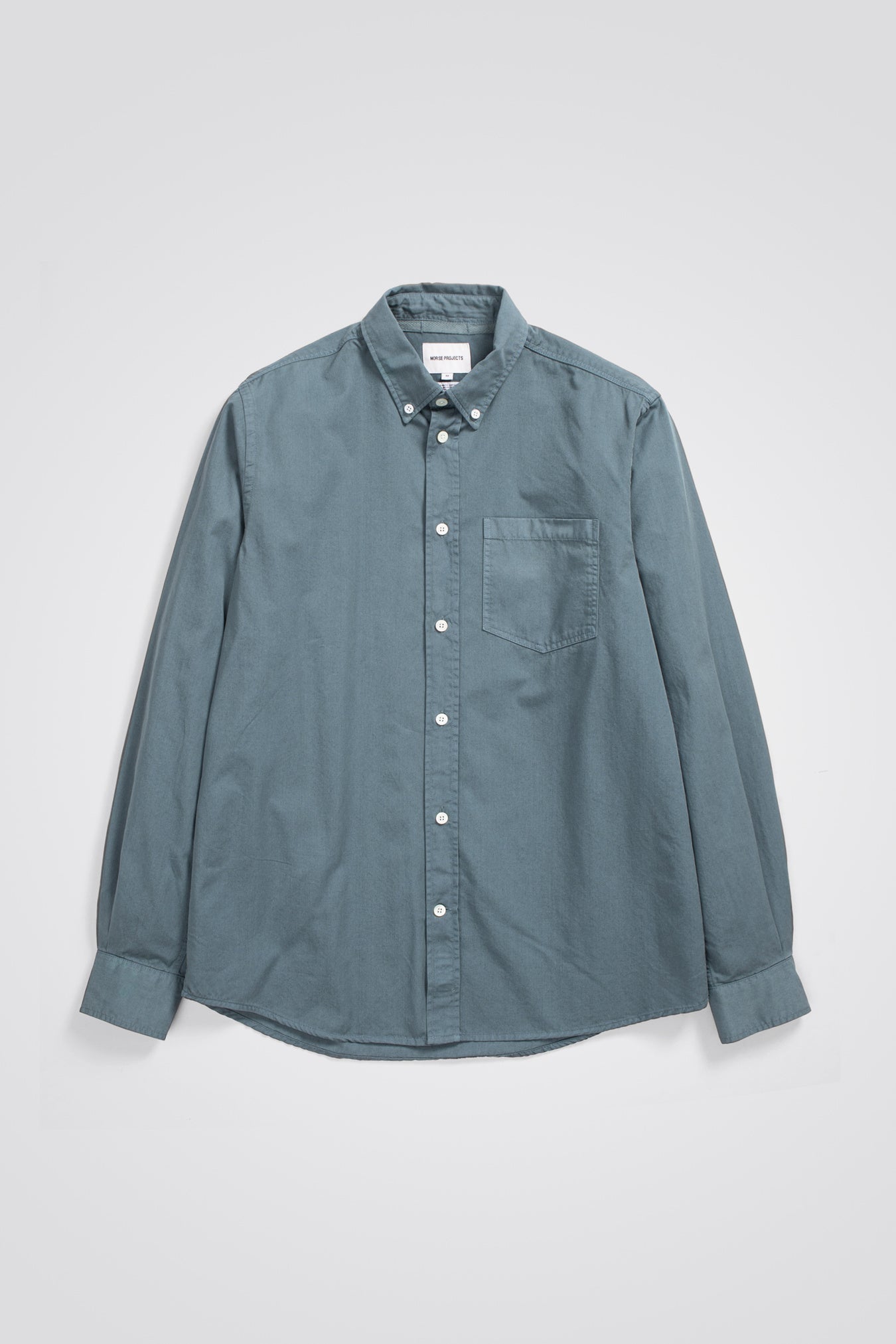 Osvald Cotton Tencel Shirt - Norse Projects - Danali - N40-0618-LightStoneBlue-M