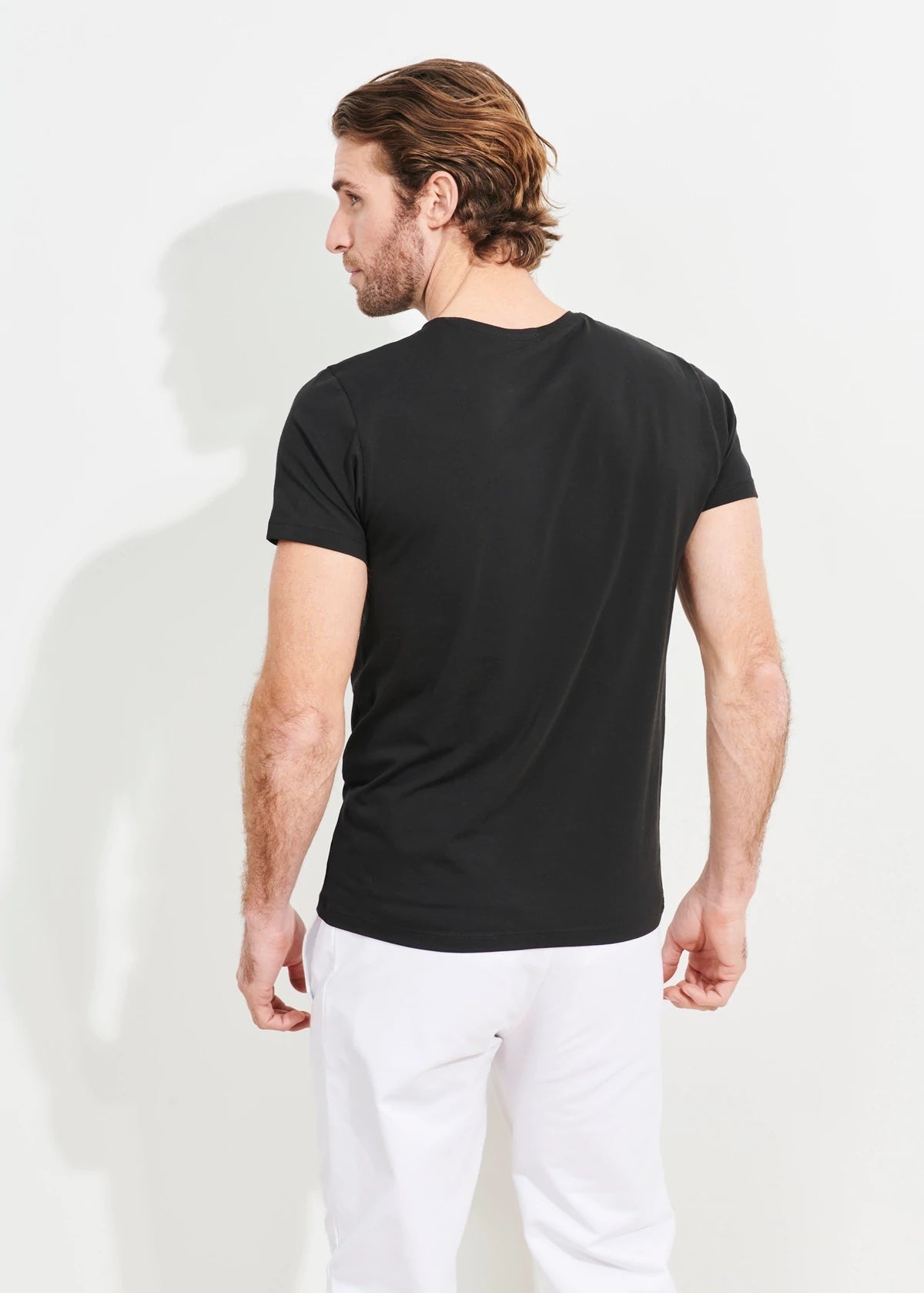 Pima Cotton Crew Tee - Patrick Assaraf - Danali - 99A08CB-Black-S
