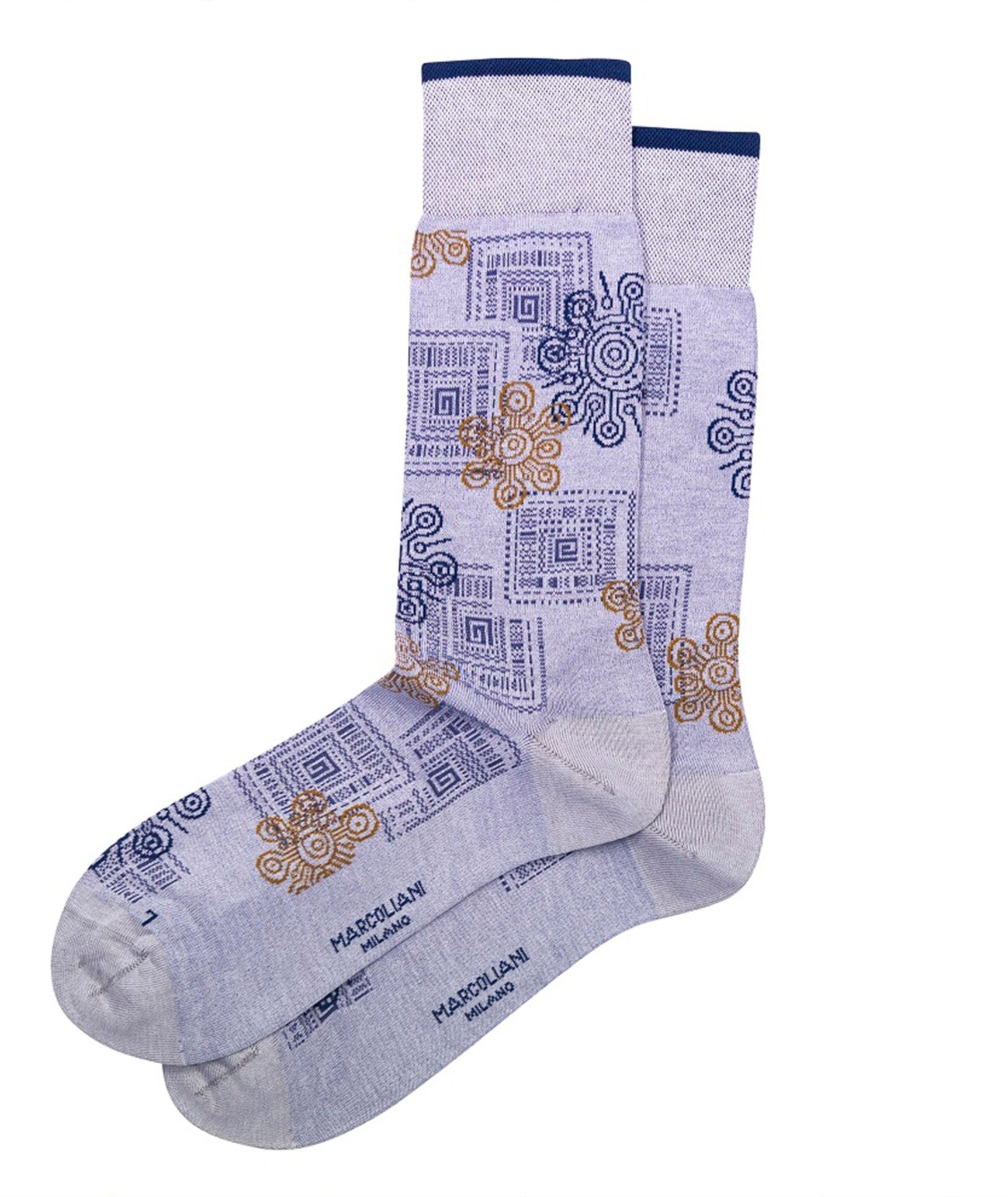 Pima Cotton Jodha Decor Socks - Marcoliani - Danali - MAR4545T-209-O/S