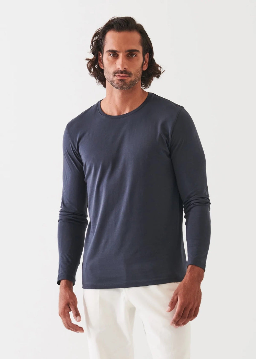 Pima Cotton Long Sleeve T-Shirt - Patrick Assaraf - Danali - 99A08CL-088-M