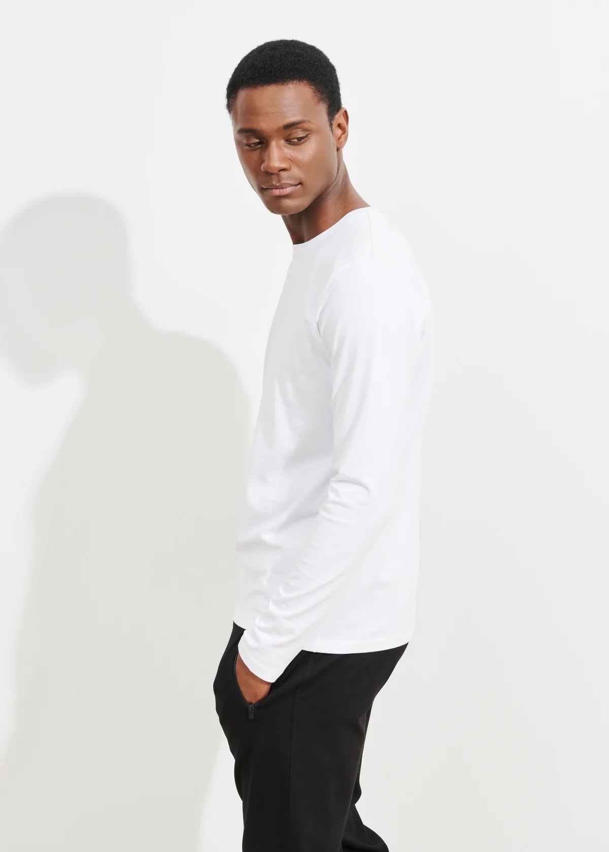 Pima Cotton Long Sleeve Tee - Patrick Assaraf - Danali - 99A08CL-100-S