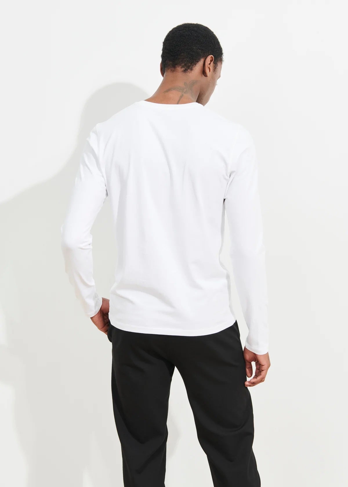 Pima Cotton Long Sleeve Tee - Patrick Assaraf - Danali - 99A08CL-100-S