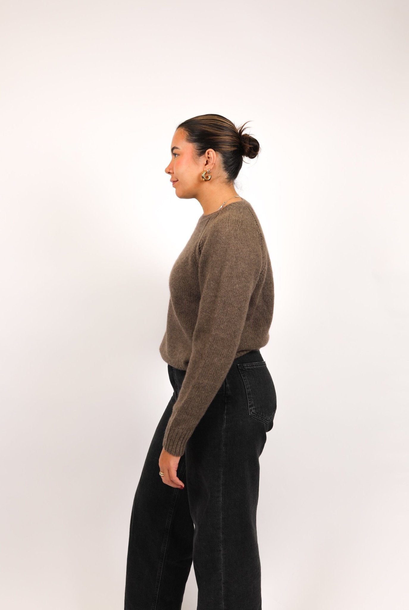 Relaxed Open Raglan Crew - Autumn Cashmere - Danali - RH13446-Driftwood-XS