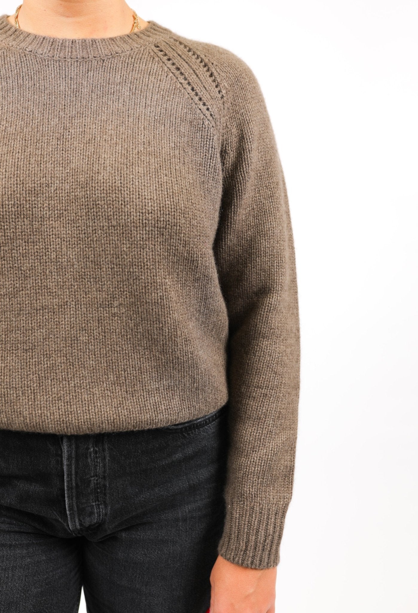 Relaxed Open Raglan Crew - Autumn Cashmere - Danali - RH13446-Driftwood-XS