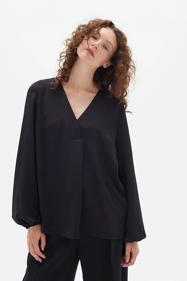 Rinda Blouse - InWear - Danali - 30105766-Black-6