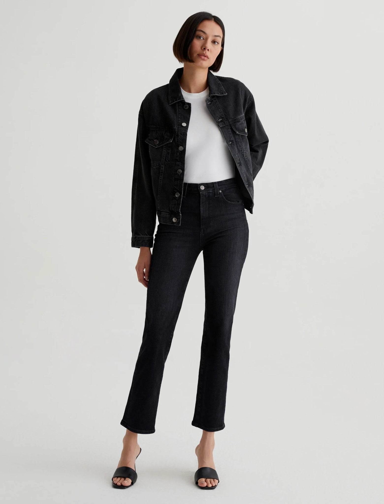 Saige High Rise Straight Jeans - AG Jeans - Danali - STS1A99-COSM-26