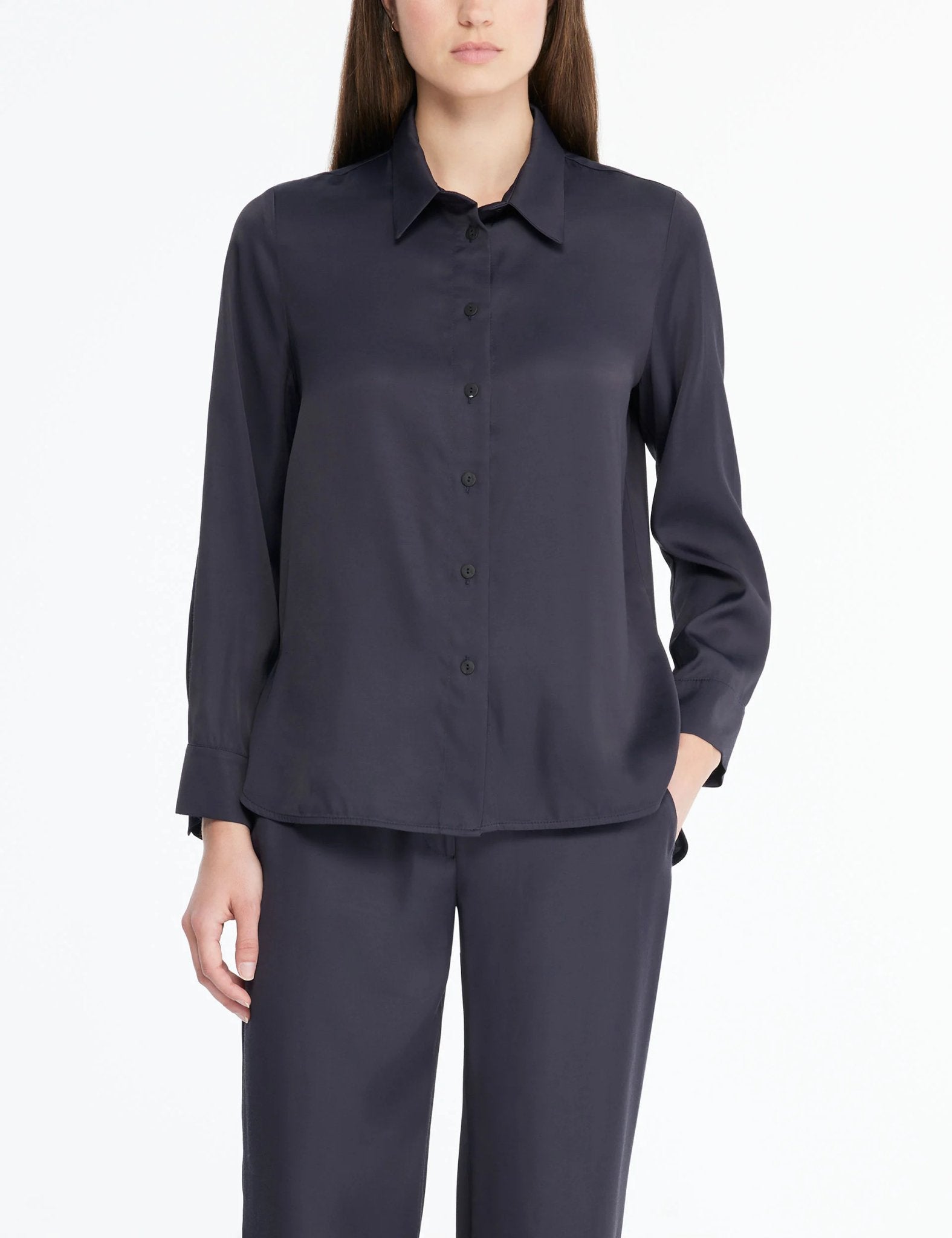 Satin Wool Shirt - Sarah Pacini - Danali - 232.13.001.42.01
