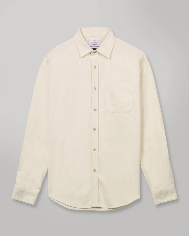 Teca Shirt - Portuguese Flannel - Danali - TECA-ECRU-XS
