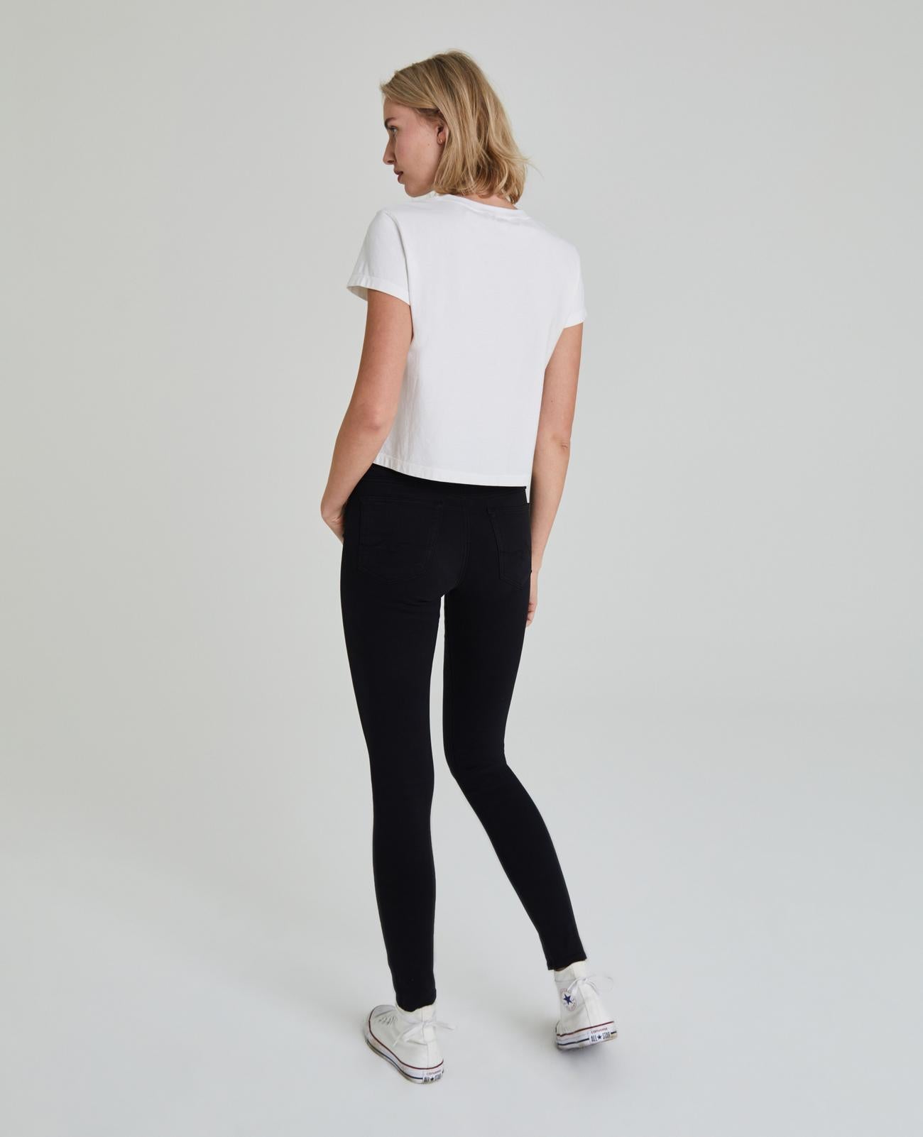 Farrah Mid Rise Skinny Jean - Black - AG Jeans Canada - Danali