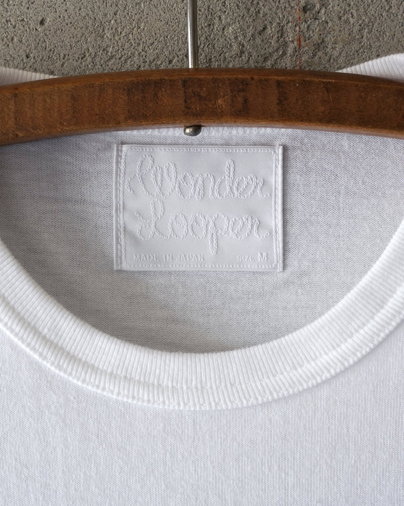 Ultimate Pima Tsuriami Crewneck T-Shirt - Wonder Looper - Danali - CT19134100-WHT-S