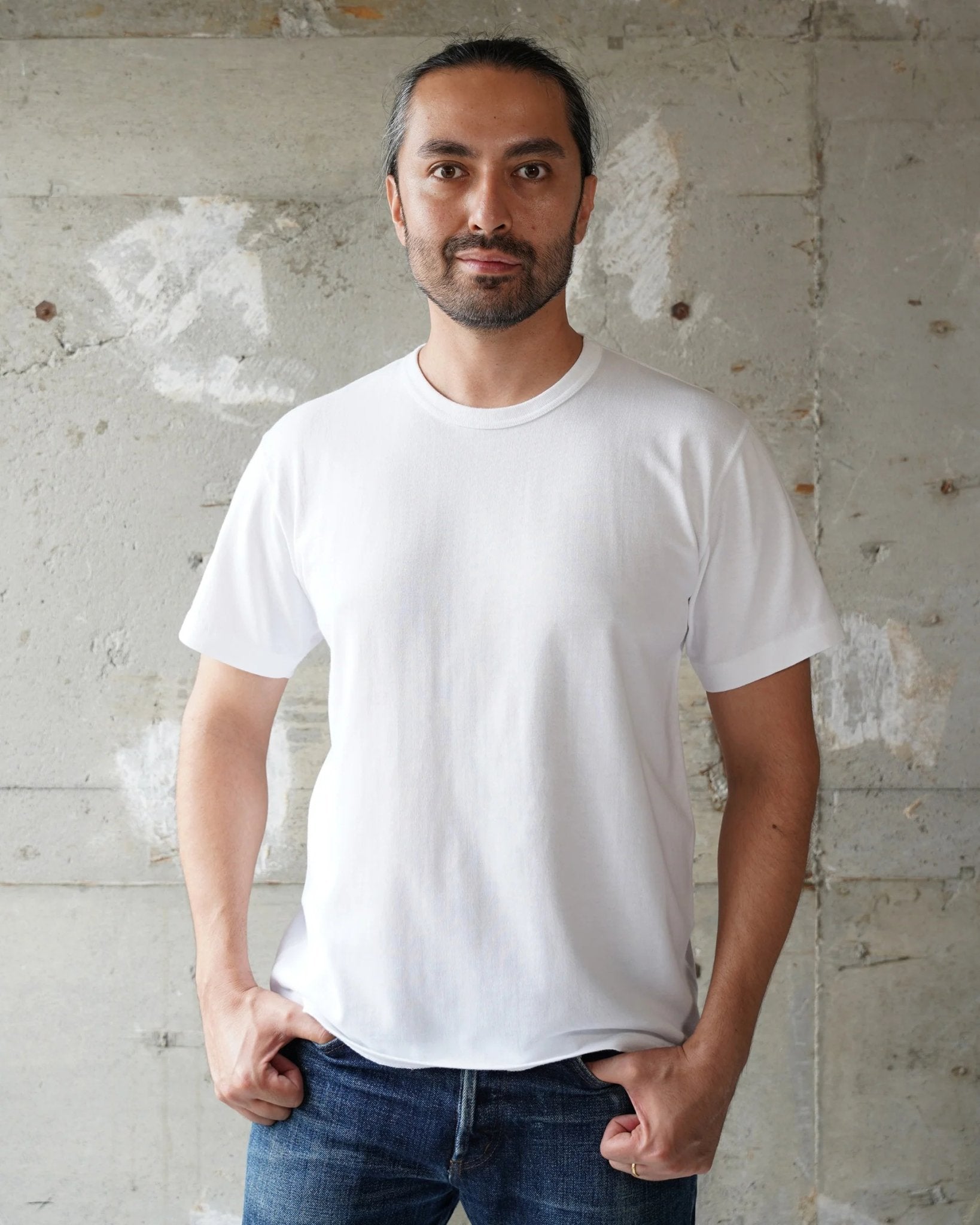 Ultimate Pima Tsuriami Crewneck T-Shirt - Wonder Looper - Danali - CT19134100-WHT-S